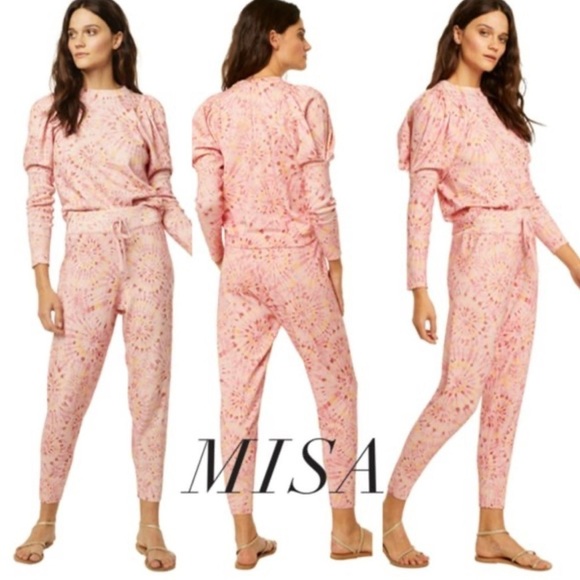 NWT MISA Los Angeles Lux Cotton/Silk‎ Lounge Coord Set - Picture 1 of 8